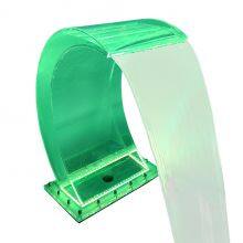 Durable Acrylic Waterfall Fountain Colorful LED Light Sprinkler Fountain With Remote Control