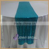 TR064#9 best sellers turquoise sequin cheap table runner