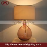 2016factory newest design amber Glass table lamp,hot selling for home decorate simple Glass table lamp