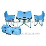 Blue Folding Camping Table and Chair Small Folding Camping Tables thumbnail-1