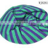 Wholesale New Winter Wool Knitted Striped Circle Loop Kids Infinity Scarf thumbnail-6