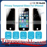 For Iphone 5 Privacy Tempered Glass Screen Protector Anti-Spy
