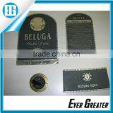 Custom Aluminum Embossed Bottle Label,wine Metal Labelsticker Metal Wine Label