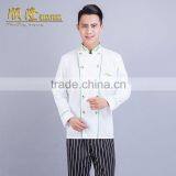 2015 Double -breasted White Chef Cooking Uniform thumbnail-1