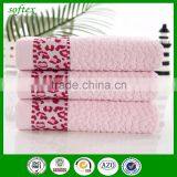 100% Cotton Jacquard Towel,honeycomb Leopard Border Jacquard Towel thumbnail-4