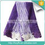 2016 Embroidered Embroidery Lace Designs African Lace Fabrics Tulle Nigerian Dress Cheap Tulle Fabric Supplier's Choice thumbnail-2