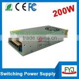 AC 220v to DC 24v 8.5a switch mode power supply for LED equitment Single output nonwaterproof 24v 200w driver