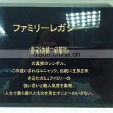 custom black color acrylic award/trophy/acrylic table stand display plate