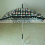 Adult Size Silk Screen Printing Clear Poe Transparent Air Umbrella Made In China