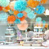 Colourful Soft Tissue Pom Poms Weddings Decoration 2016 thumbnail-5