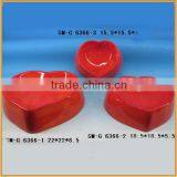 Heart Shaped Ceramic Pet Bowl Dog Bowl Feeder for the Pet