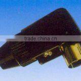 9.5mm TV Jack Connector Black Color ABS Material Rohs Comliant