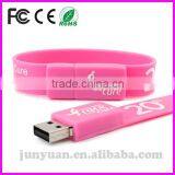 Silicone Slap Bracelet Usb Memory Stick for Wedding Gift