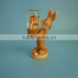 Customized Rabbit Snow Globe Craft for Home Decoration thumbnail-1