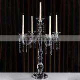 New Design Crystal Glass Candlestick Holder