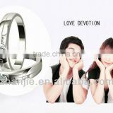 I LOVE U message custom ring heart ring titanium ring 2013 hot sale!#41000