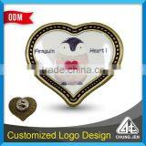 Custom Design Heart Shape Metal Pin Badges With Printed thumbnail-6