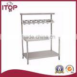 WTS-W26 Stainless Steel Work Table With Top Shelf