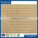 High-quality Stamping Laminated Metal Sticker Self Adhesive Golden Foil Sticker thumbnail-2