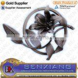 Decoration for Fence and Gate With Stamping Flower Wrought Iron Rosette