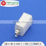 Interchangeable Quick Dual Port Usb Charger 2a 5v 220v Power Adapter With PSE/KC/SAA/UL/FCC/CE thumbnail-6