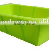 A03-19 Retangle Shape Green Silicone Cake Molds/silicone Loaf Pan/toast Mold thumbnail-1