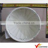 French Distressed White Finish Metal Urn Pot Planter thumbnail-3