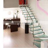 Laminated safety glass stair