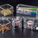 Custom Design Clear Acrylic Container For Storage