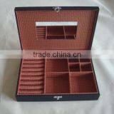 Jewellery Armoire,faux Leather Jewelry Box With PVC Panel,china Jewelry Box thumbnail-2