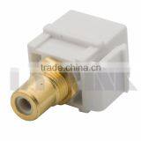 Keystone RCA Connector With White Inner Color thumbnail-4