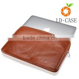 factory price pu leather laptop bag For Macbook Pro Air Retina Notebook sleeve case