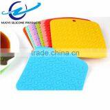Kitchen Accessories Silicone Placemat Square Table Coaster Non-slip Dinner Cushion Square Pot Holder thumbnail-4