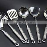 Modern Stainless Steel Kitchen Utensils Set/ Cook Hot Sell Stainless Love Handle Kitchen Ware 7pcs Kitchenware Set S01 thumbnail-2