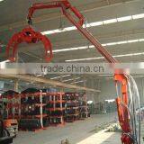 China Low Price of Mobile Crane Farma Forest Log Trailer With Crane