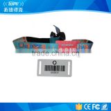 RFID woven Fabric Wristband Soft NFC Tag NTAG 213 Basic Clasp