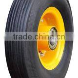 Flat PU Foam Wheelbarrow Wheels Size 250-4,item no PU1004 thumbnail-1