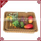 Vegetable Fruit Display Basket Rattan Handmade Supermarket Equipment thumbnail-1