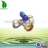 3 Way Male Brass Ball Valves for Pex-al-pex Pipes thumbnail-1