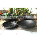 Fiberstone Round Bowl Planter in Set thumbnail-1