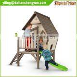 Kids Cubby House , Wood Children Playhouse thumbnail-1