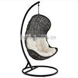 Baby Wrought Iron Wicker Hanging Outdoor Swing Chair thumbnail-1