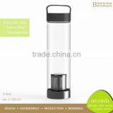 Different Types BPA Free Sports Glass Water Bottle With Infuser thumbnail-3