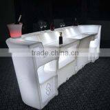 PE Material Illuminated Remote Control Led Bar Table for Party