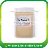 White Organza Pouch With Printed Ribbon Drawstring thumbnail-1