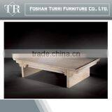 Modern White Travertine Marble Living Room Coffee Table for Sale thumbnail-6