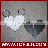 Fashion Sublimation MDF Keychain With Heart Shaped,blank DIY Keyring thumbnail-4