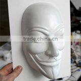 White Custom Made Vacuum Thermoforming Plastic Masks thumbnail-1