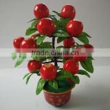 hot sale high quality cheap atificial apple tree bonsai real touch for indoor & outdoor decoration