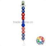 2017 Wholesale Silicone Beads Baby Pacifier Chain Clip thumbnail-5